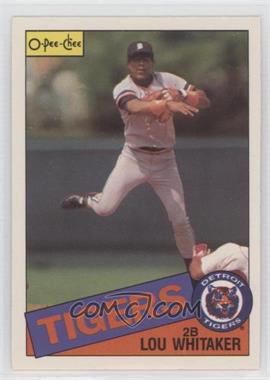 1985 O-Pee-Chee - [Base] #108 - Lou Whitaker