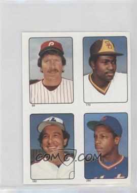 1985 O-Pee-Chee Album Stickers - [Base] #94-170-192-280 - Mike Schmidt, Tony Gwynn, Gary Carter, Dwight Gooden