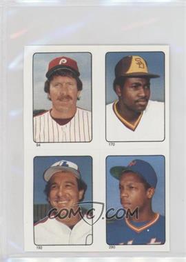 1985 O-Pee-Chee Album Stickers - [Base] #94-170-192-280 - Mike Schmidt, Tony Gwynn, Gary Carter, Dwight Gooden