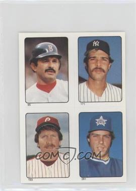 1985 O-Pee-Chee Album Stickers - [Base] #95-171-193-281 - Tony Armas, Don Mattingly, Mark Langston, Mike Schmidt