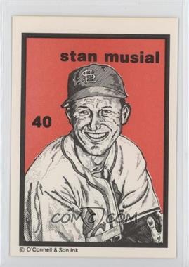 1985 O'Connell & Son Ink Series 2 - [Base] #40 - Stan Musial