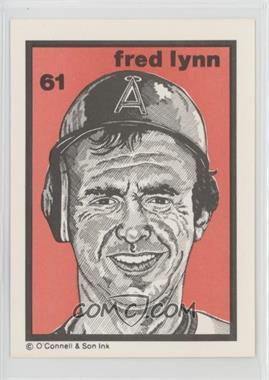 1985 O'Connell & Son Ink Series 2 - [Base] #61 - Fred Lynn