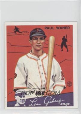 1985 Renata Galasso 1934 Goudey Big League Chewing Gum Reprints - [Base] #11 - Paul Waner