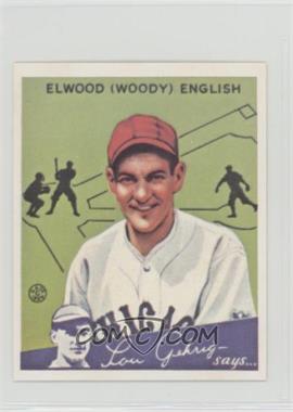 1985 Renata Galasso 1934 Goudey Big League Chewing Gum Reprints - [Base] #4 - Woody English [Noted]