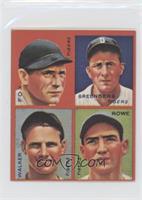 Pete Fox, Hank Greenberg, Schoolboy Rowe, Gee Walker