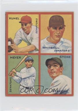 1985 Renata Galasso 1935 Goudey 4-in-1 Reprints - [Base] #8H - Joe Kuhel, Earl Whitehill, Buddy Myer