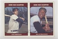 Joe DiMaggio, Willie McCovey [EX to NM]