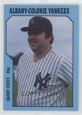 1985 TCMA Minor League - [Base] #590 - Barry Foote