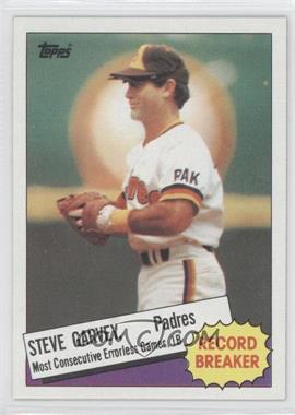 1985 Topps - [Base] - Blank Back #_STGA - Steve Garvey