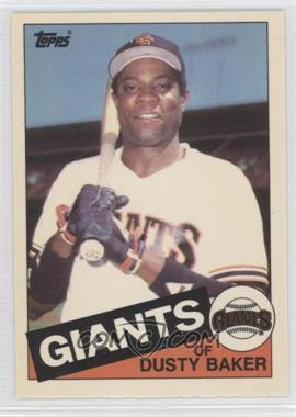 1985 Topps - [Base] - Collector's Edition (Tiffany) #165 - Dusty Baker