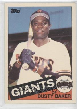 1985 Topps - [Base] - Collector's Edition (Tiffany) #165 - Dusty Baker