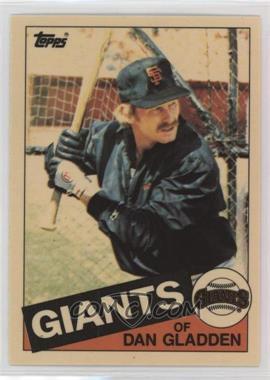 1985 Topps - [Base] - Collector's Edition (Tiffany) #386 - Dan Gladden