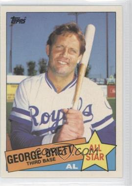 1985 Topps - [Base] - Collector's Edition (Tiffany) #703 - All Star - George Brett