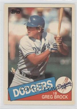 1985 Topps - [Base] - Collector's Edition (Tiffany) #753 - Greg Brock