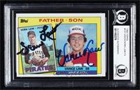 Father - Son - Vern Law, Vance Law [BAS BGS Authentic]