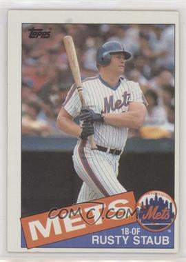 1985 Topps - [Base] #190 - Rusty Staub