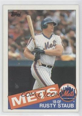 1985 Topps - [Base] #190 - Rusty Staub