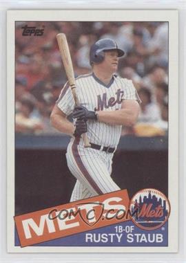 1985 Topps - [Base] #190 - Rusty Staub