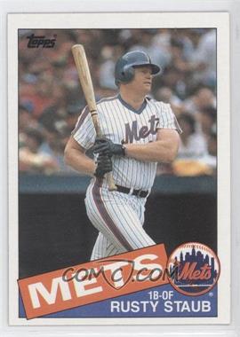 1985 Topps - [Base] #190 - Rusty Staub