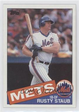 1985 Topps - [Base] #190 - Rusty Staub