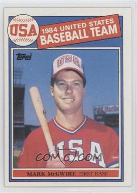 1985 Topps - [Base] #401 - Mark McGwire