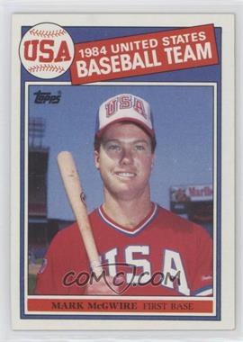 1985 Topps - [Base] #401 - Mark McGwire