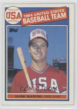 1985 Topps - [Base] #401 - Mark McGwire [Noted]