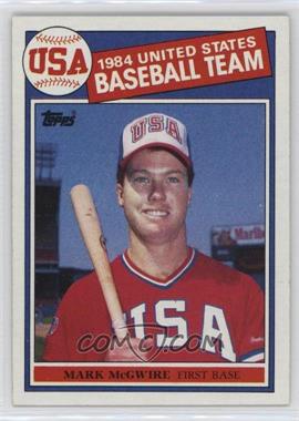 1985 Topps - [Base] #401 - Mark McGwire