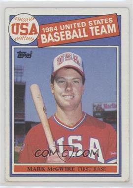 1985 Topps - [Base] #401 - Mark McGwire [Noted]