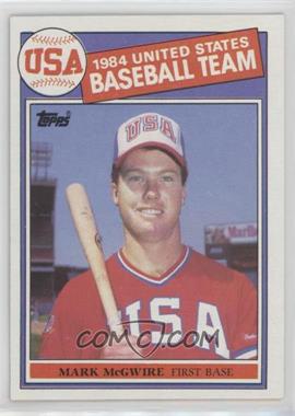 1985 Topps - [Base] #401 - Mark McGwire