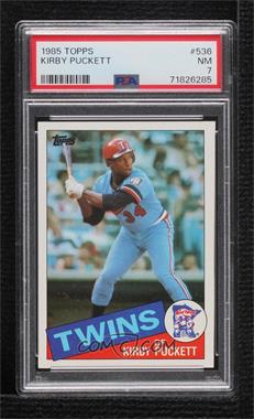 1985 Topps - [Base] #536 - Kirby Puckett [PSA 7 NM]