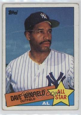 1985 Topps - [Base] #705 - All Star - Dave Winfield [Poor to Fair]