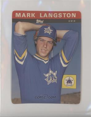1985 Topps 3-D Baseball Stars - [Base] #22 - Mark Langston