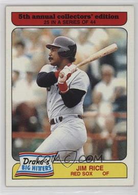 1985 Topps Drake's Big Hitters/Super Pitchers - Food Issue [Base] #25 - Jim Rice