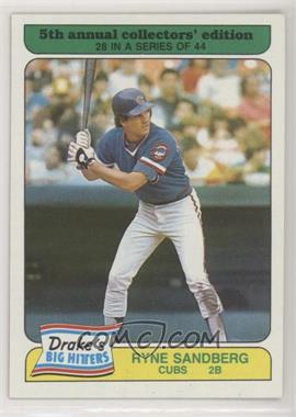 1985 Topps Drake's Big Hitters/Super Pitchers - Food Issue [Base] #28 - Ryne Sandberg