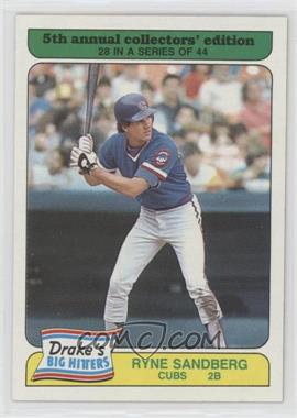 1985 Topps Drake's Big Hitters/Super Pitchers - Food Issue [Base] #28 - Ryne Sandberg