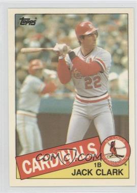 1985 Topps Traded - [Base] - Collector's Edition (Tiffany) #22T - Jack Clark