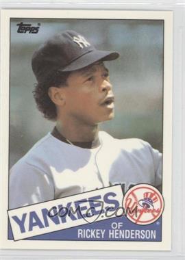 1985 Topps Traded - [Base] - Collector's Edition (Tiffany) #49T - Rickey Henderson