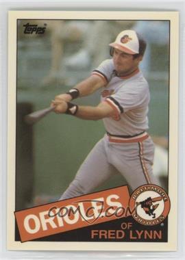 1985 Topps Traded - [Base] - Collector's Edition (Tiffany) #77T - Fred Lynn