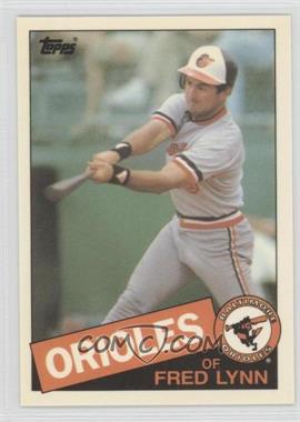 1985 Topps Traded - [Base] - Collector's Edition (Tiffany) #77T - Fred Lynn