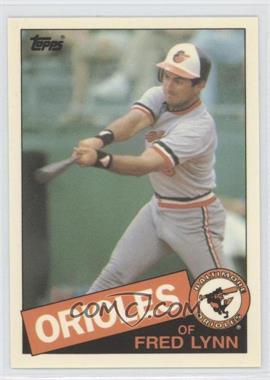 1985 Topps Traded - [Base] - Collector's Edition (Tiffany) #77T - Fred Lynn