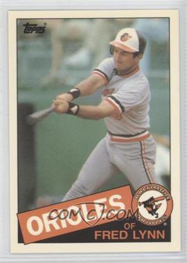 1985 Topps Traded - [Base] - Collector's Edition (Tiffany) #77T - Fred Lynn