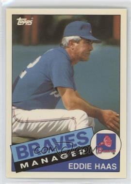 1985 Topps Traded - [Base] #44T - Eddie Haas