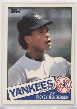 1985 Topps Traded - [Base] #49T - Rickey Henderson