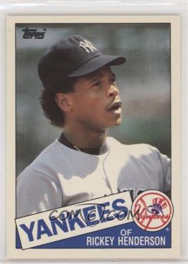 1985 Topps Traded - [Base] #49T - Rickey Henderson