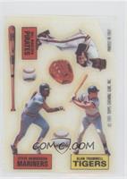 Steve Henderson, Bill Madlock, Alan Trammell [Good to VG‑EX]