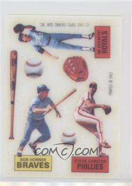 1985 Topps Transfers - [Base] #_QHC - Bob Horner, Steve Carlton, Dan Quisenberry