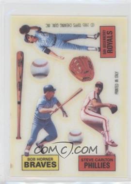 1985 Topps Transfers - [Base] #_QHC - Bob Horner, Steve Carlton, Dan Quisenberry