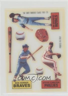 1985 Topps Transfers - [Base] #_QHC - Bob Horner, Steve Carlton, Dan Quisenberry