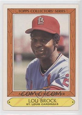 1985 Topps Woolworth's All-Time Record Holders - Box Set [Base] #5 - Lou Brock